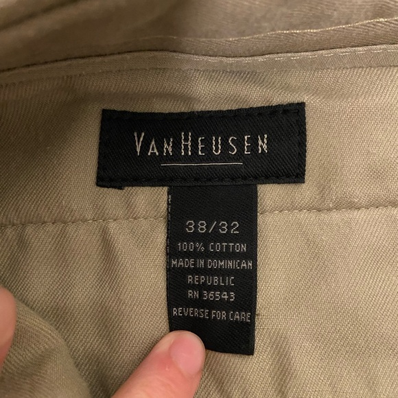 NWOT Van Heusen men’s tan khaki dress pants size 38/32 - Picture 7 of 7